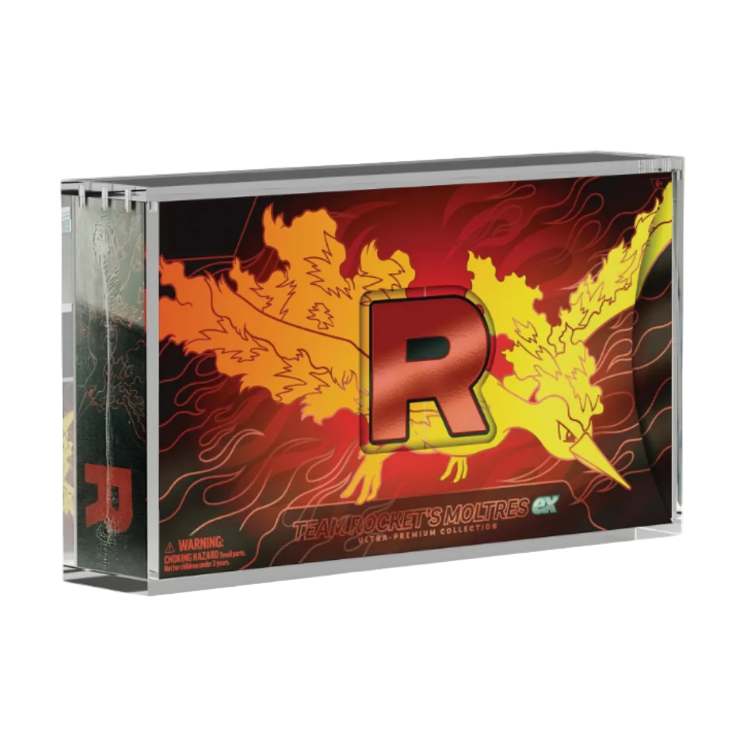 Pokémon Team Rocket Ultra Premium Collection Acrylic Display Case – Magnetic Lid, UV Protection