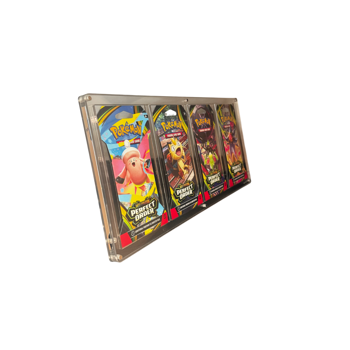 Sleeved 4 Pack Acrylic Case w/ Stand