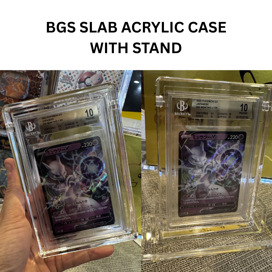 BGS Beckett Graded Slab Acrylic Display Case with Stand | Magnetic