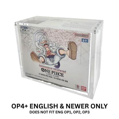 OP4+ ENG Booster Box Acrylic Case