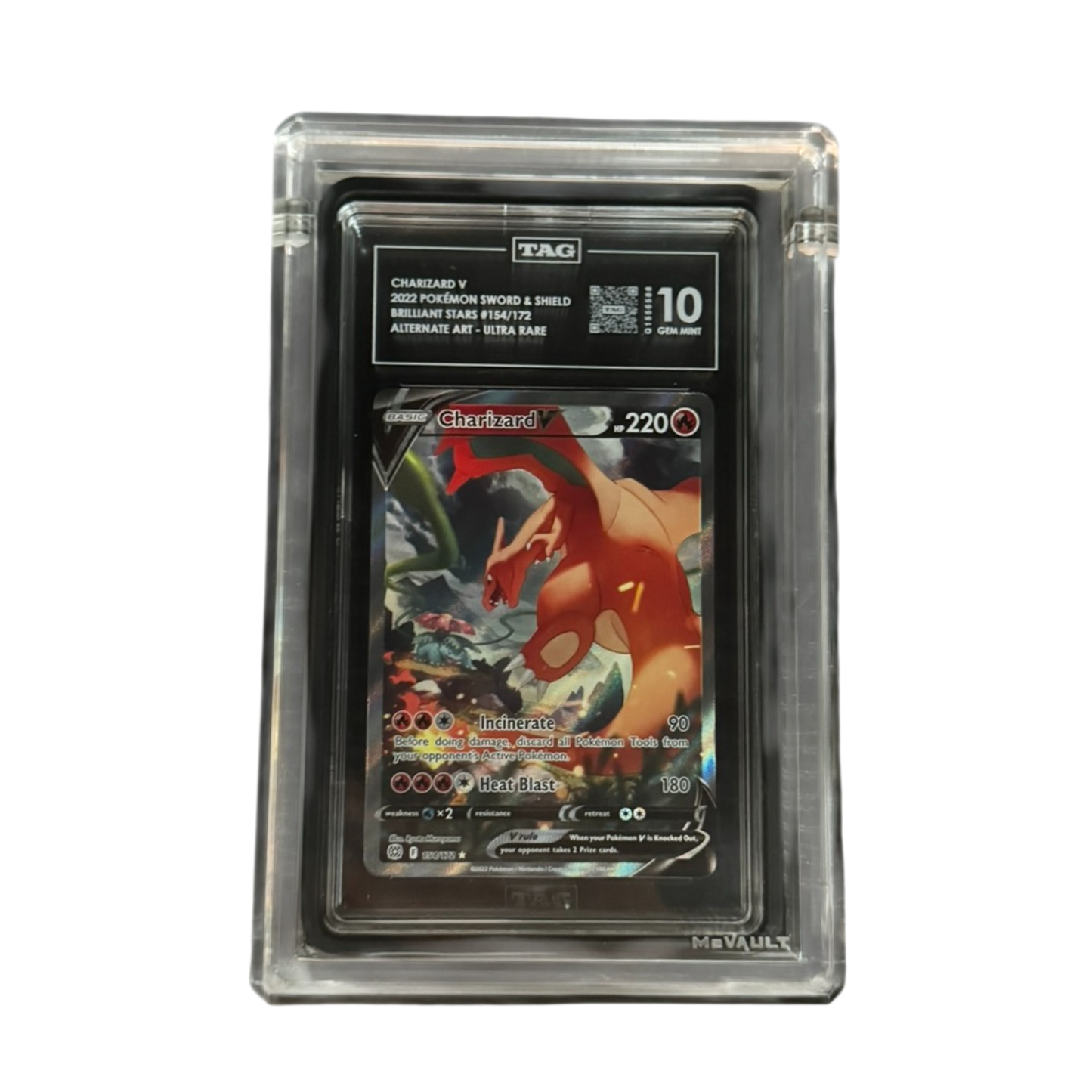 PSA CGC TAG Graded Card Acrylic Display Case + Stand – Graded Guard & Slabmags Compatible | UV Protection