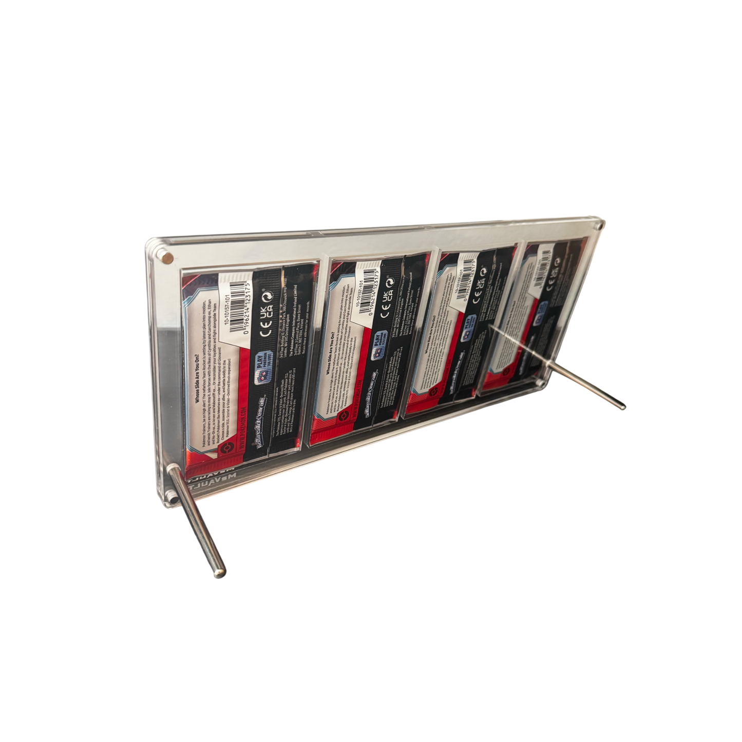 4 Booster Pack Acrylic Case w/ Stand