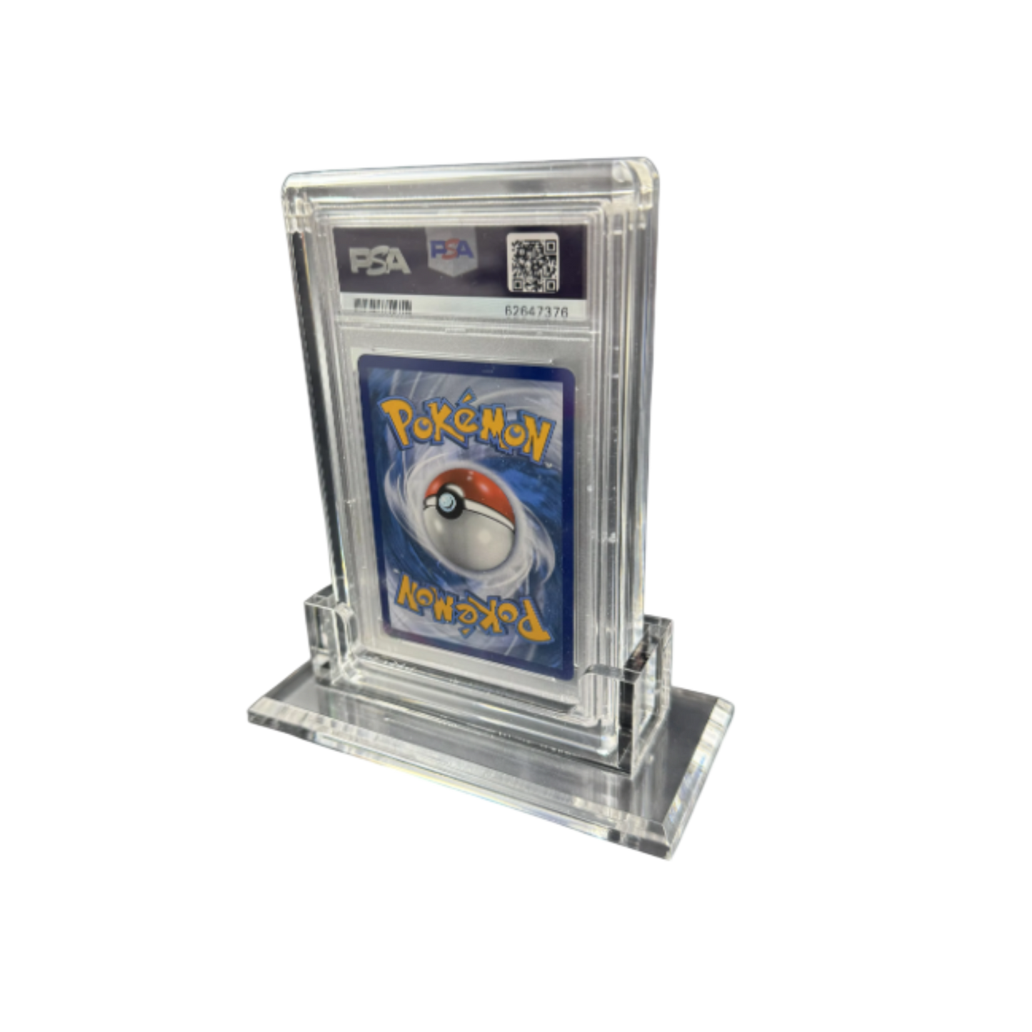 PSA CGC TAG Graded Card Acrylic Display Case + Stand – Graded Guard & Slabmags Compatible | UV Protection