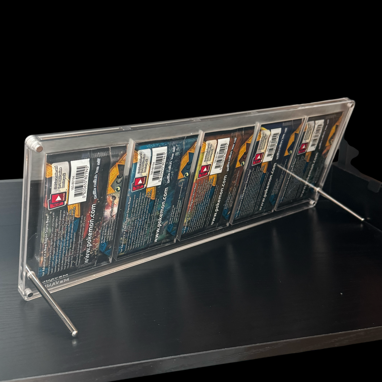 5 Booster Pack Acrylic Case w/ Stand