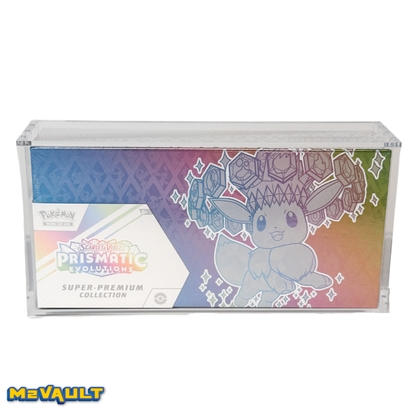 Pokémon Prismatic Evolutions Ultra Premium Collection Acrylic Case – Magnetic Lid, UV Protection