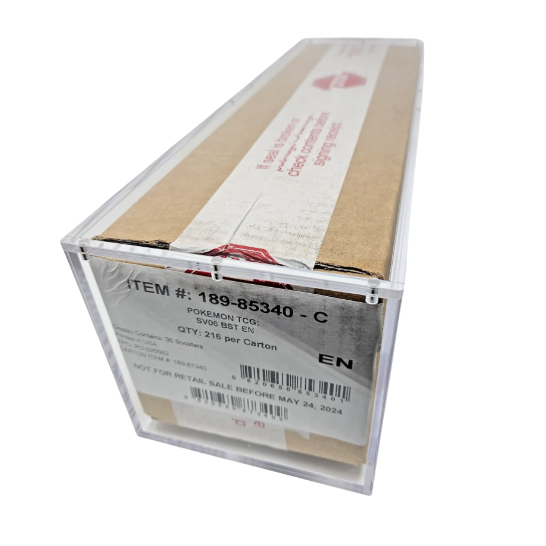 Sealed Booster Box Case 6-Box Magnetic Acrylic Case
