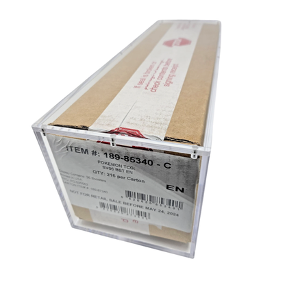 Sealed Booster Box Case 6-Box Magnetic Acrylic Case