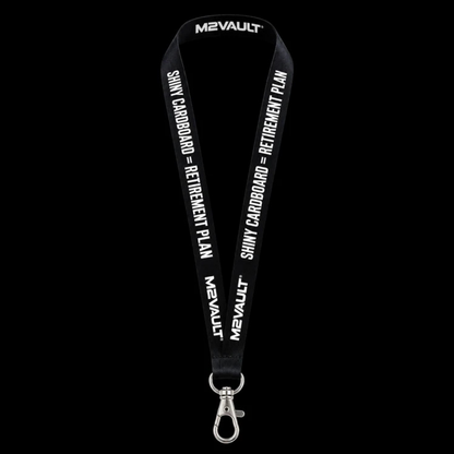 M2VAULT Collector Lanyard – Shiny Cardboard = Retirement Plan