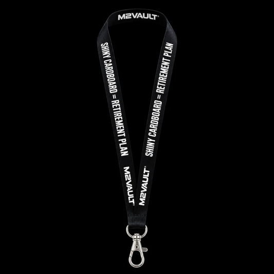 M2VAULT Collector Lanyard – Shiny Cardboard = Retirement Plan