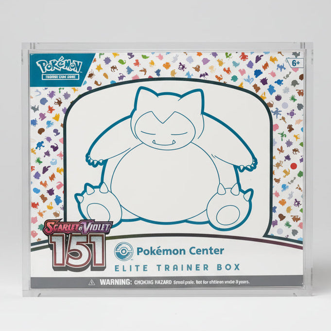 pokemon elite trainer box acrylic case by M2VAULT — UV Protection 97%+ crystal clear