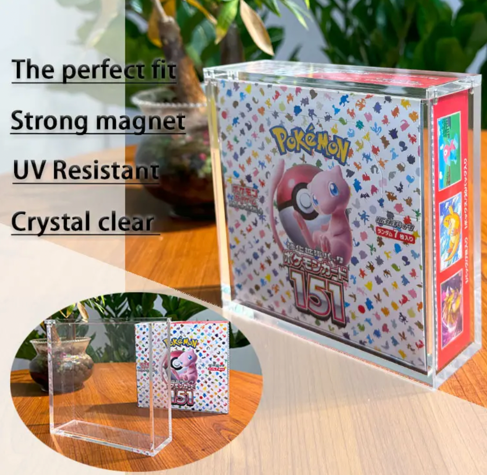 japanese 151 booster box case Pokémon Acrylic Display | Magnetic youll be ready to Style:The Speed Demon w/ Sketch CardIndex: Real-time Pokémon card ProductForImport